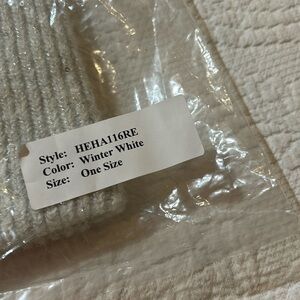Hat attack Winter White Beanie. NWT